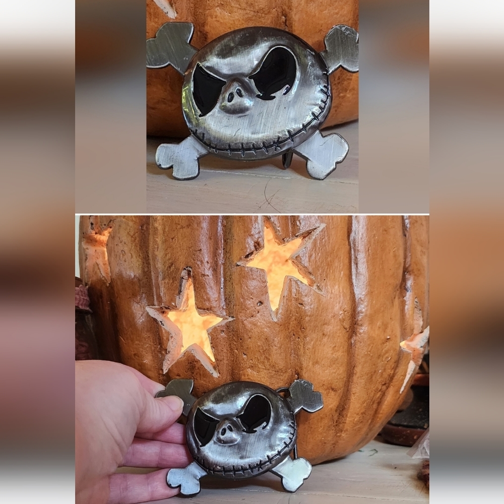 New Jack skellington nightmare Before Christmas belt buckle